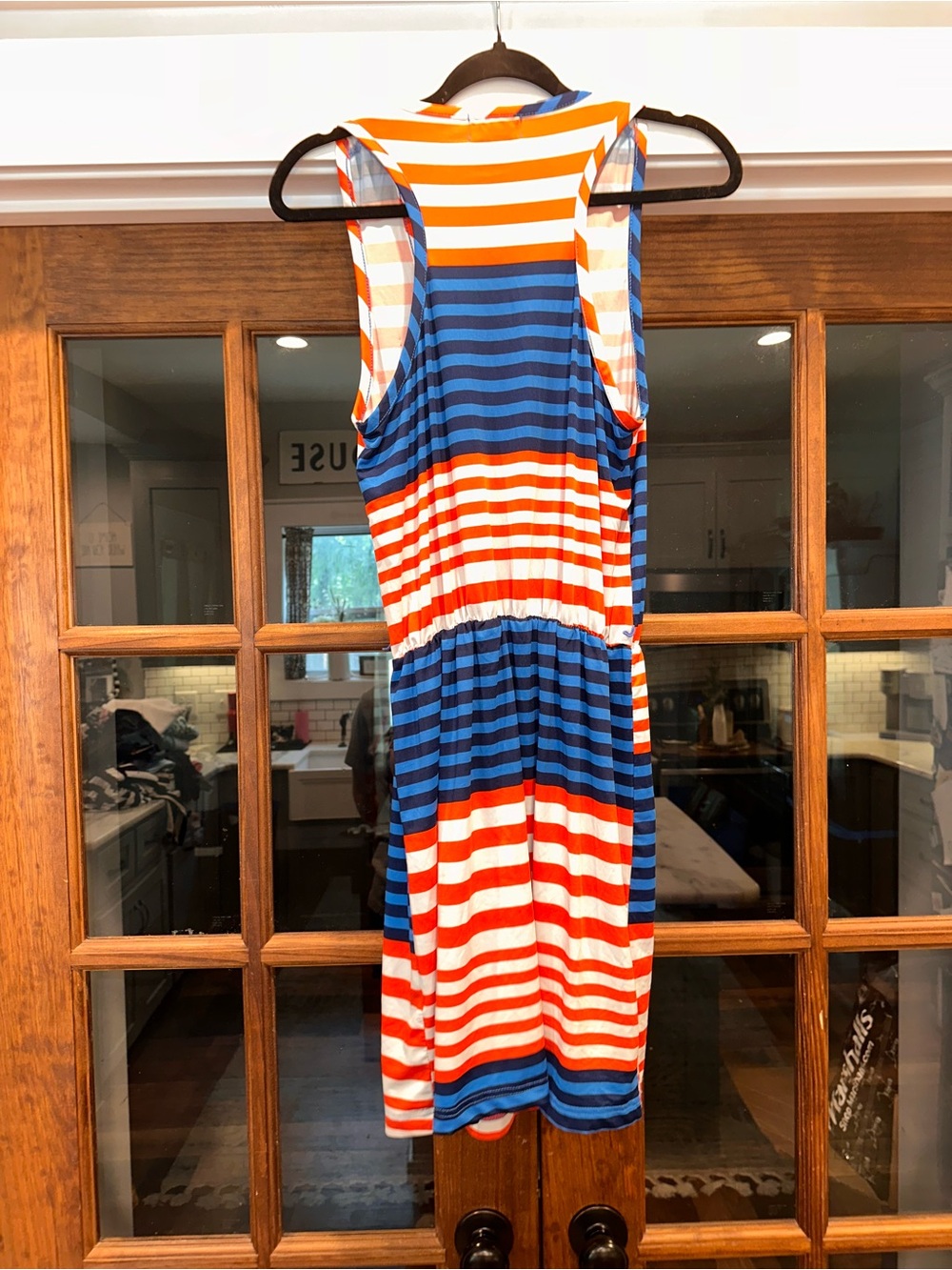 Mudpie Size Medium Striped Red, White & Blue Sleeveless Summer Dress - Picture 6 of 11